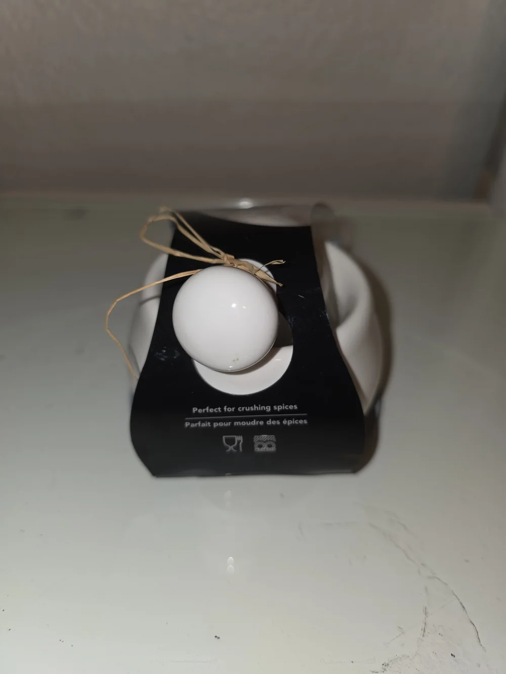 Trudeau White Porcelain Mortar & Pestle